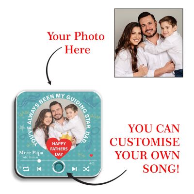 Personalized Musical Fridge Magnet Gift for Papa